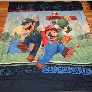 Authentic Official Nintendo Super Mario Brothers Reversible Twin/ FullComforter